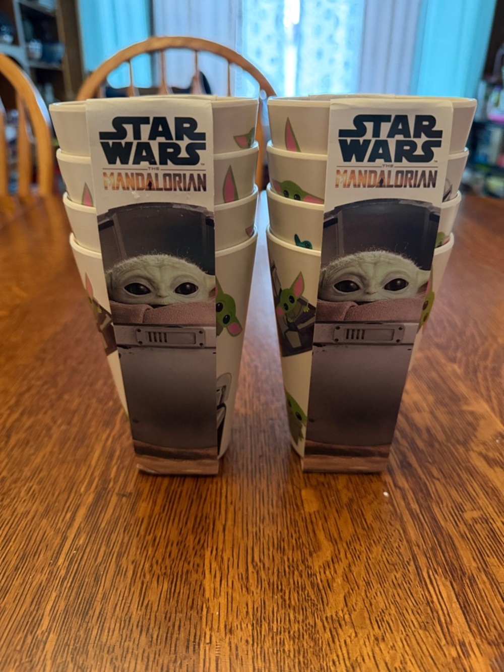Star Wars Mandalorian White Eco-Friendly Cup with Black Logo